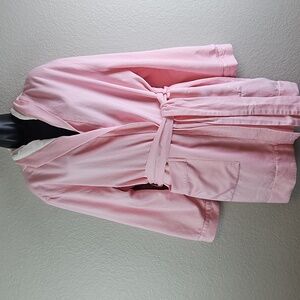 Victoria's Secret | Women's Pink White Polk Dots Hoodie Loungewear Robe Sz ML